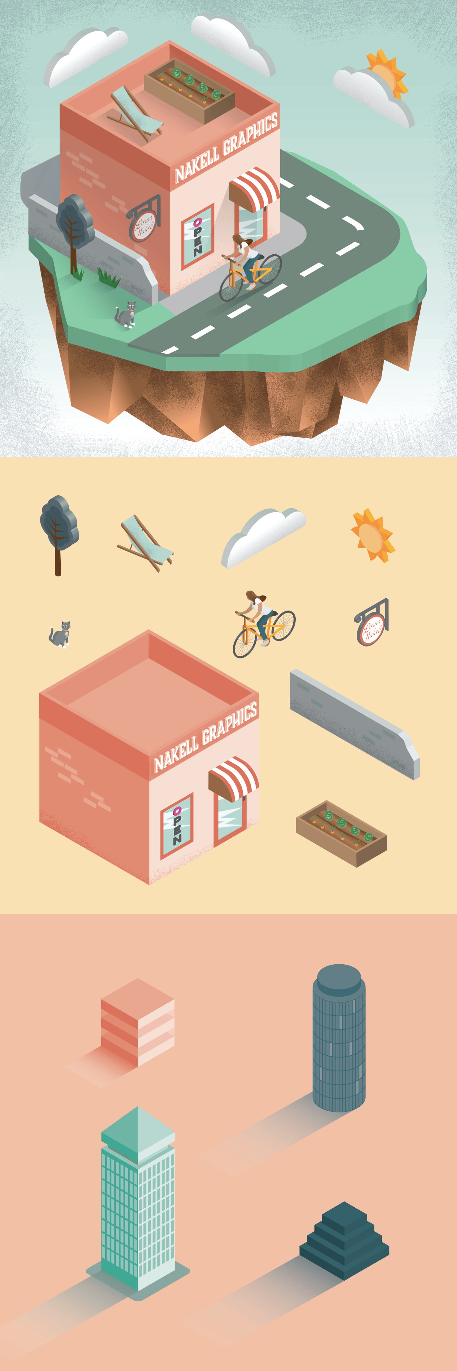 Nakell Isometric shop and buildings - image 1 - student project