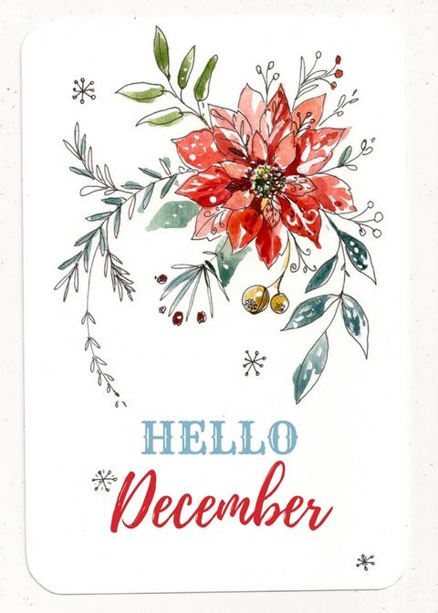 Watercolor Poinsettia Sample project - image 1 - student project
