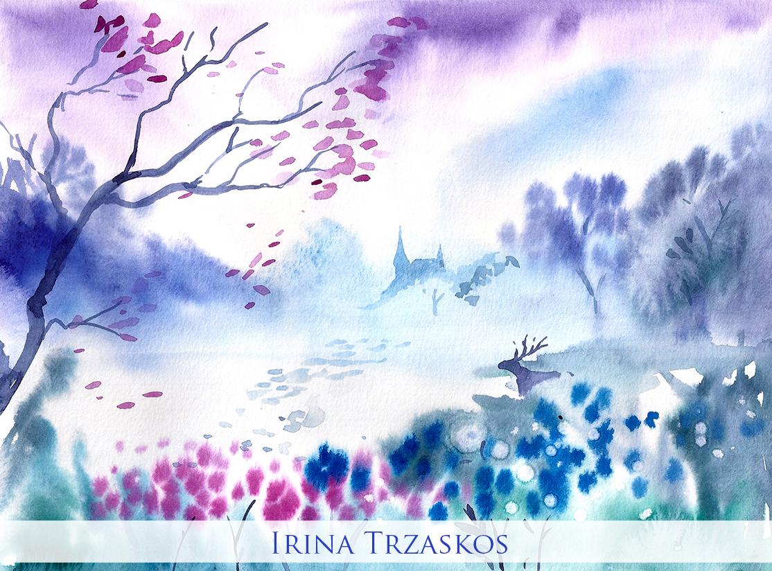 Watercolor Magical Landscape {Sample Project} - image 1 - student project