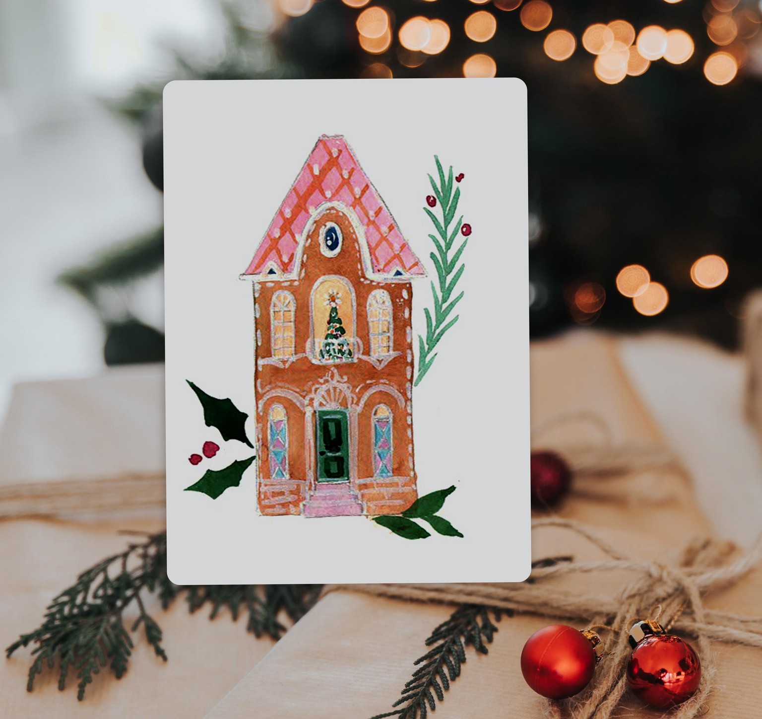 Watercolor Holiday Cards - Sample Project - image 2 - student project
