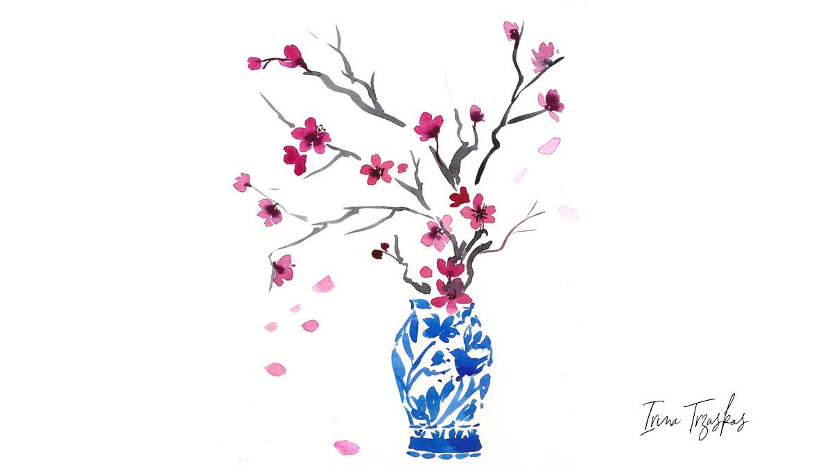 Watercolor Spring Blossoms {Sample Project} - image 1 - student project