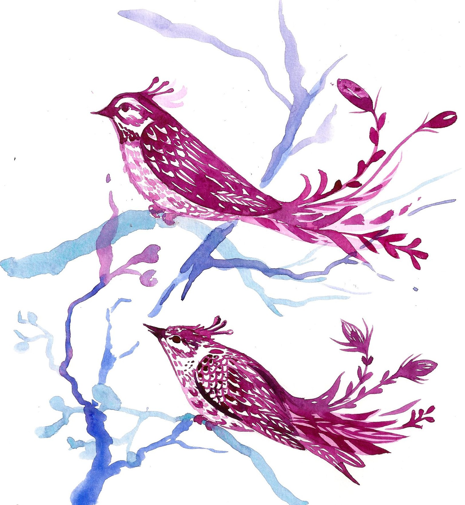 Whimsical Birds Sample Project - image 2 - student project