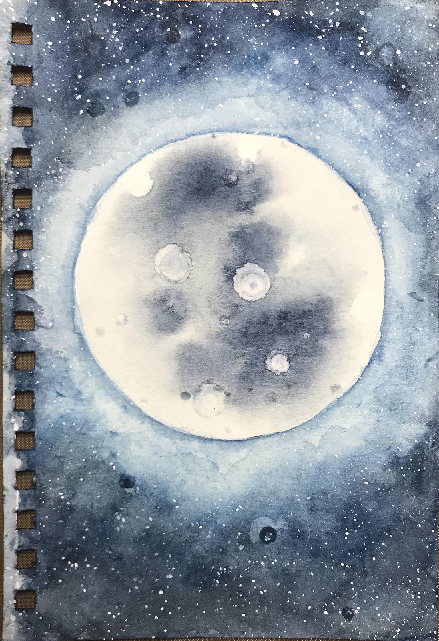 watercolor moons - image 3 - student project