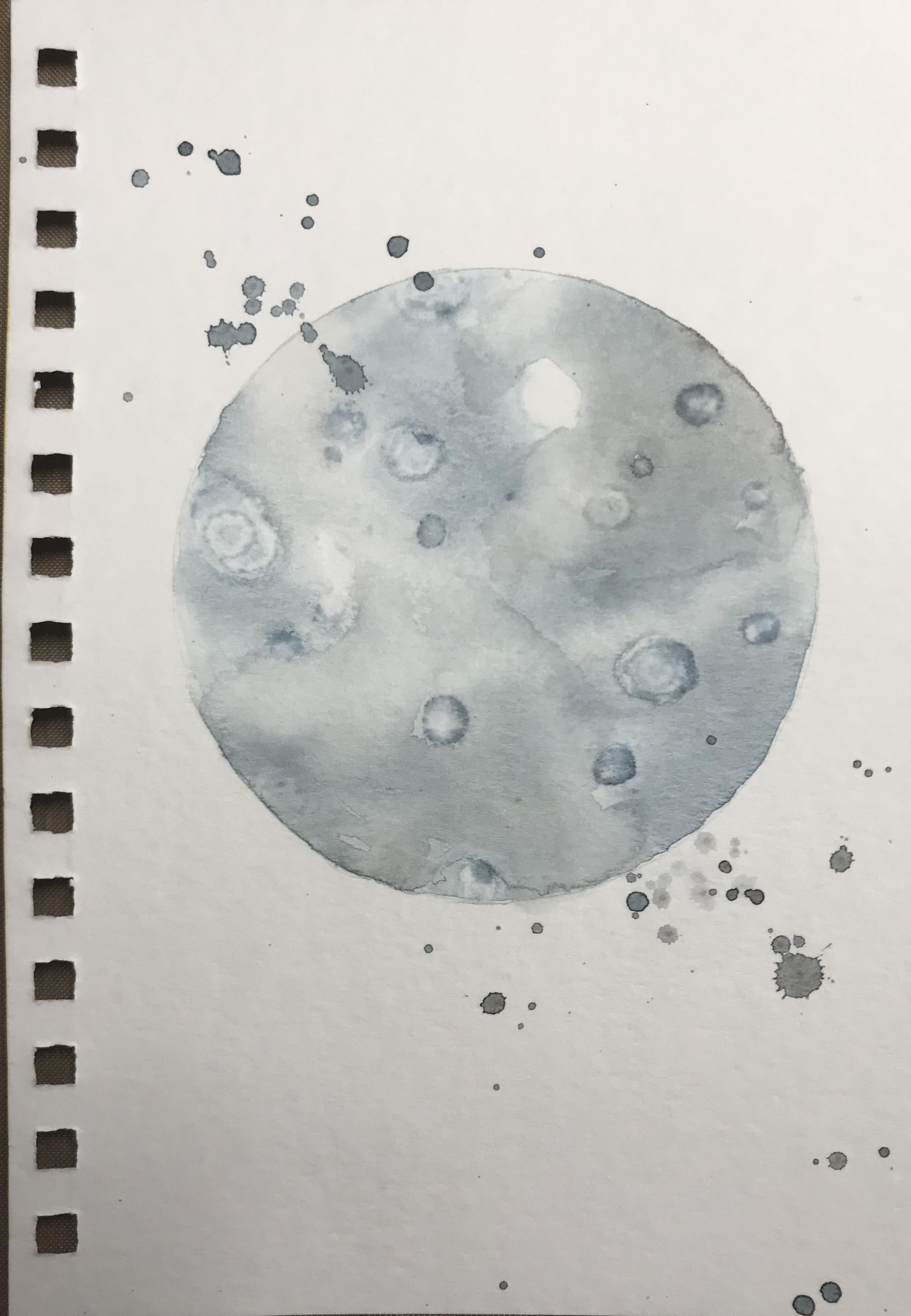 watercolor moons - image 2 - student project