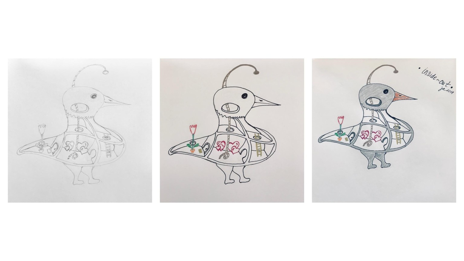 Inside Out: my first drawing EVER - image 2 - student project