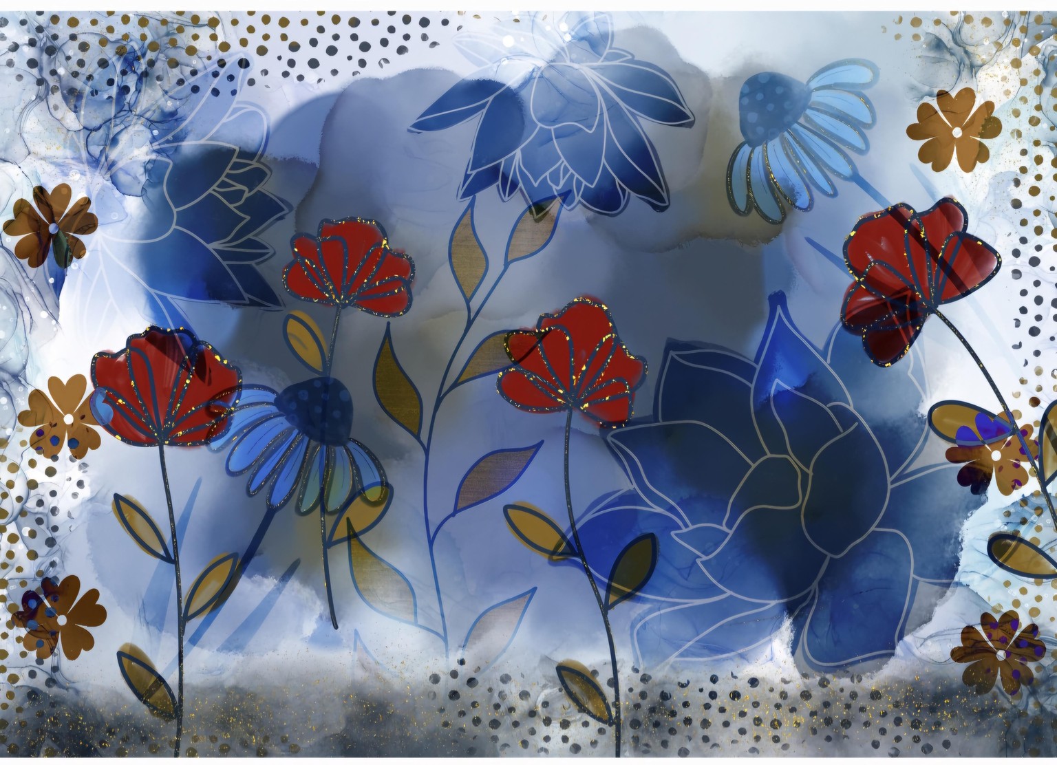 Abstract floral - image 2 - student project