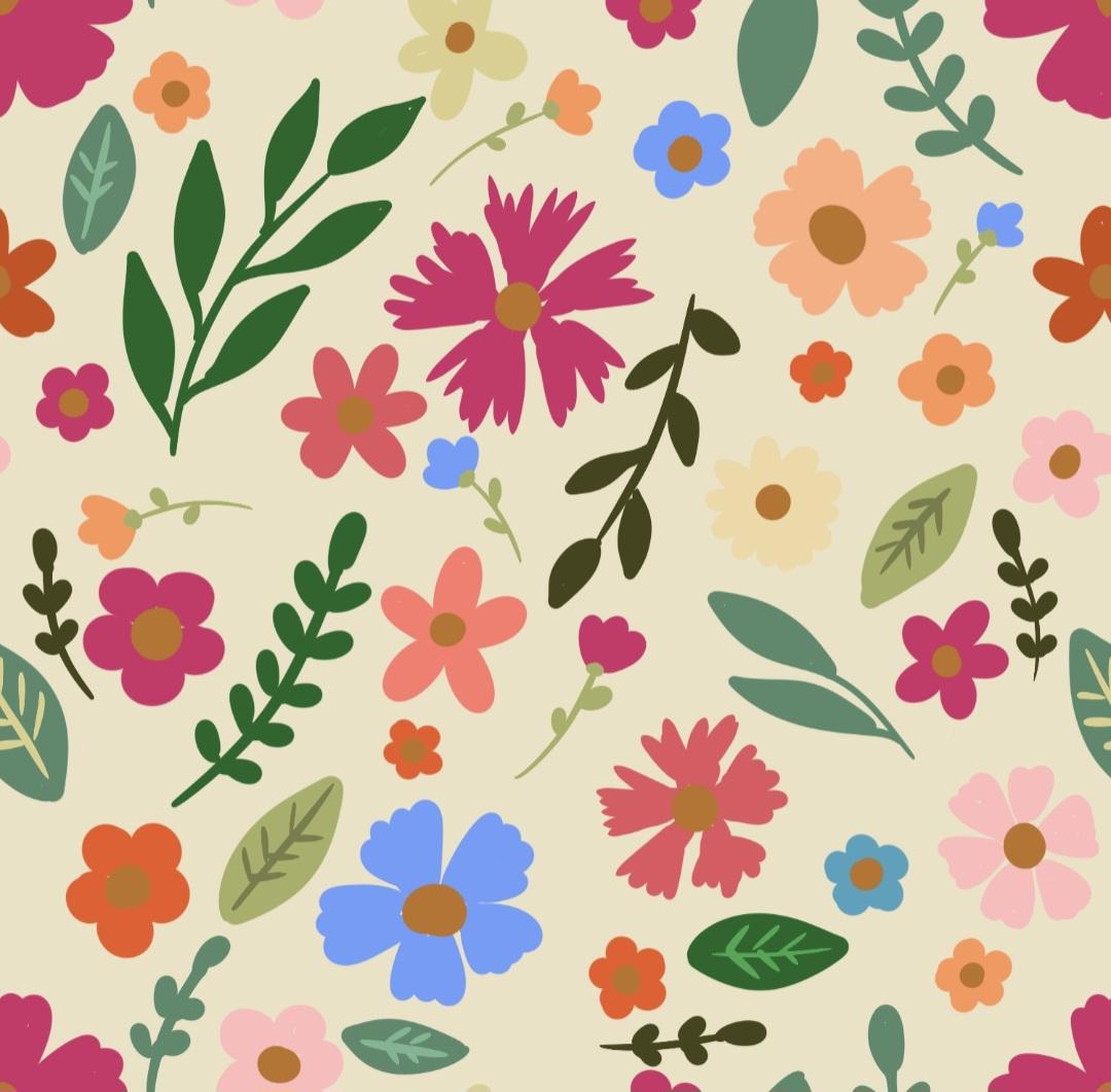 Floral Repeat Pattern - image 2 - student project