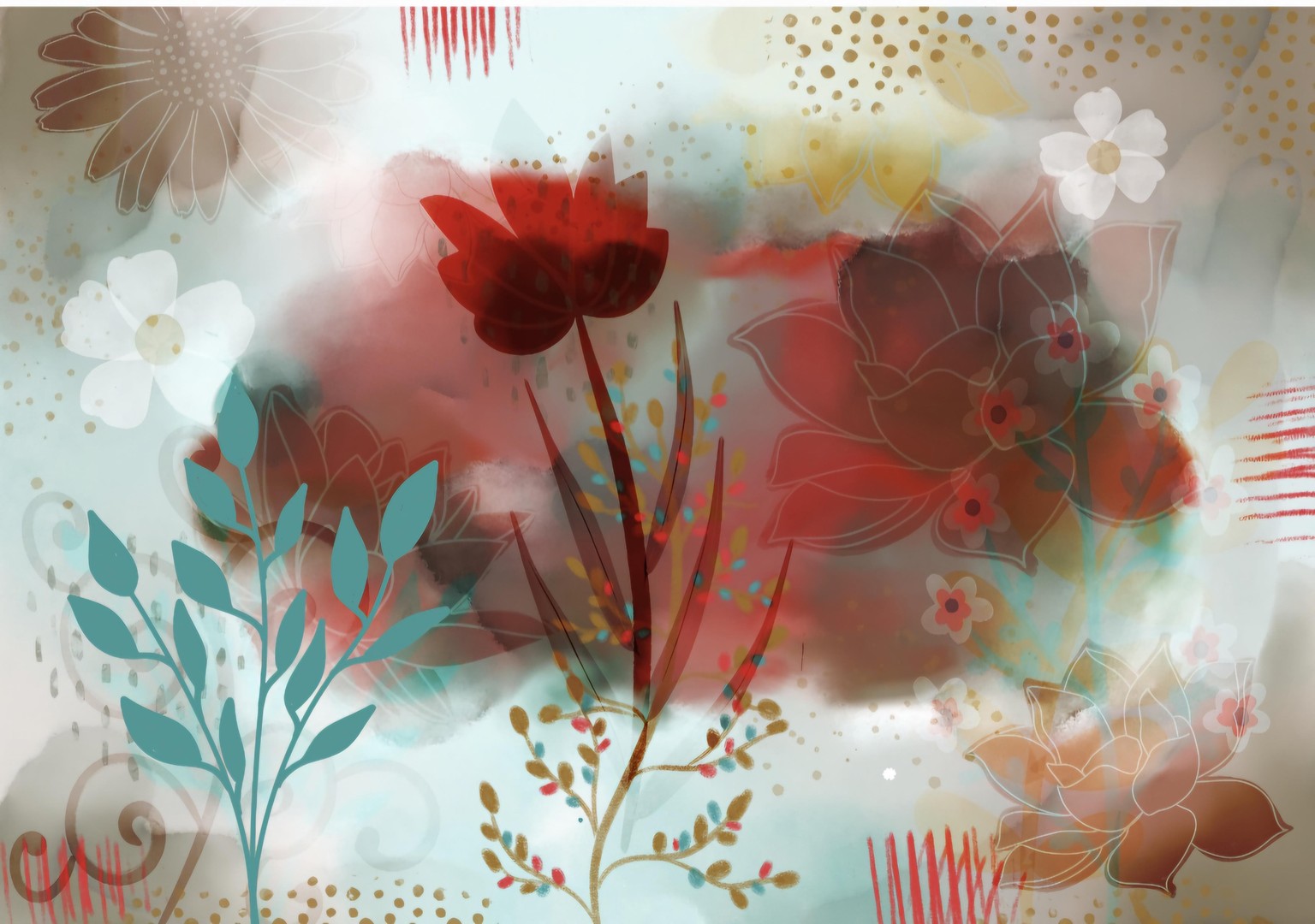 Abstract floral - image 1 - student project