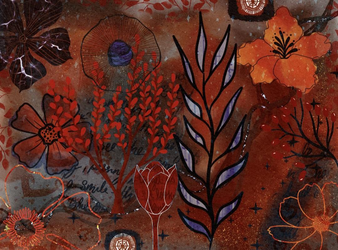 Large Floral Wall Art - image 4 - student project