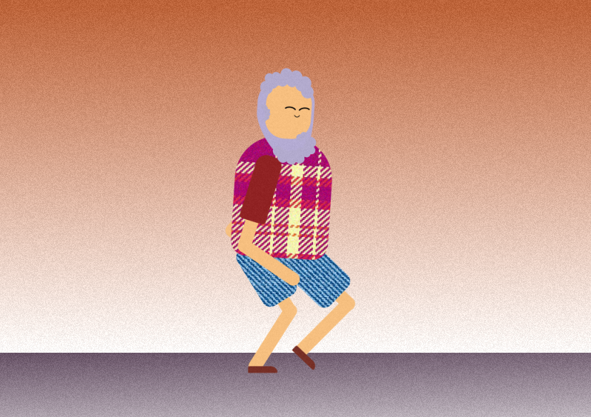 Walking happy man - image 1 - student project