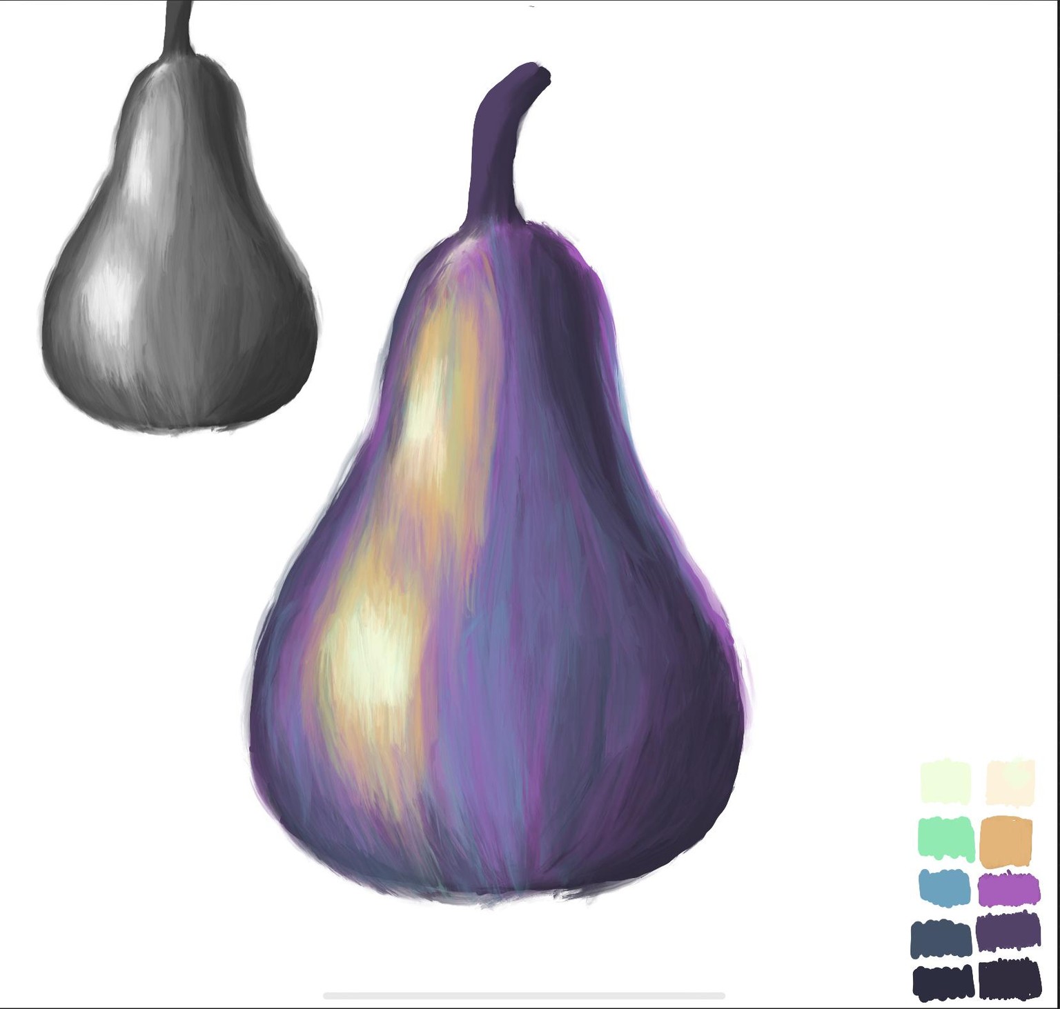 Colorful pear procreate - image 2 - student project