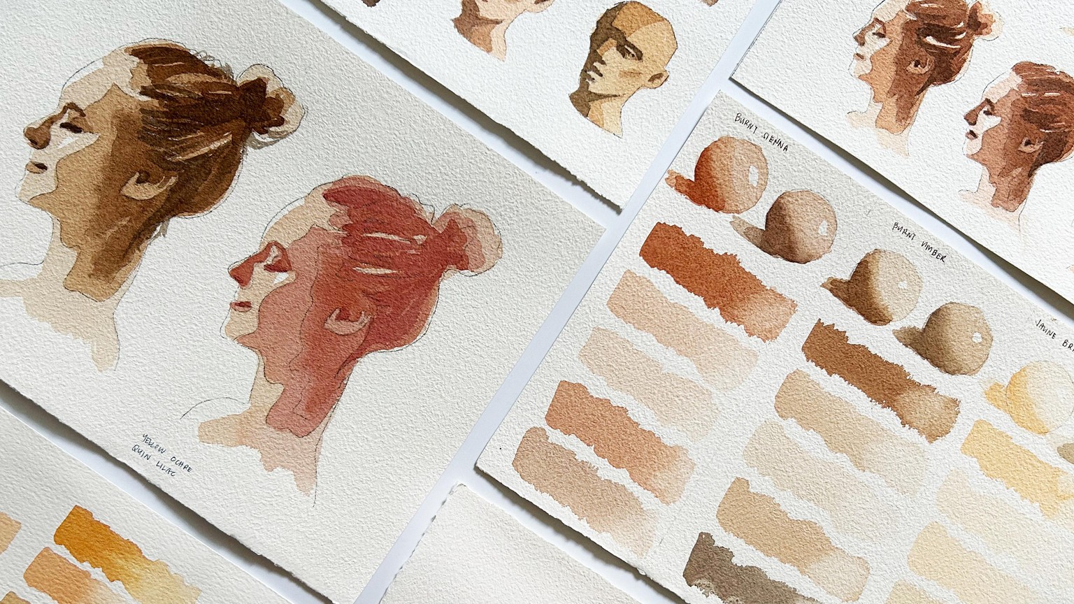 Skin Tone Swatches, Planes and Simple Portrait - image 1 - student project