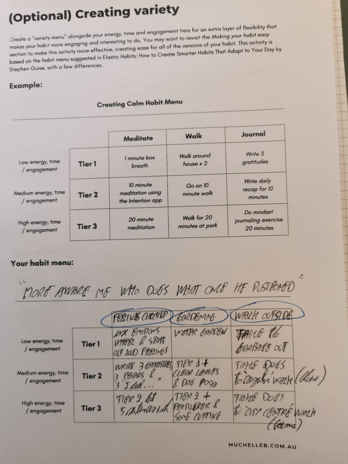 Habit Menu - image 1 - student project