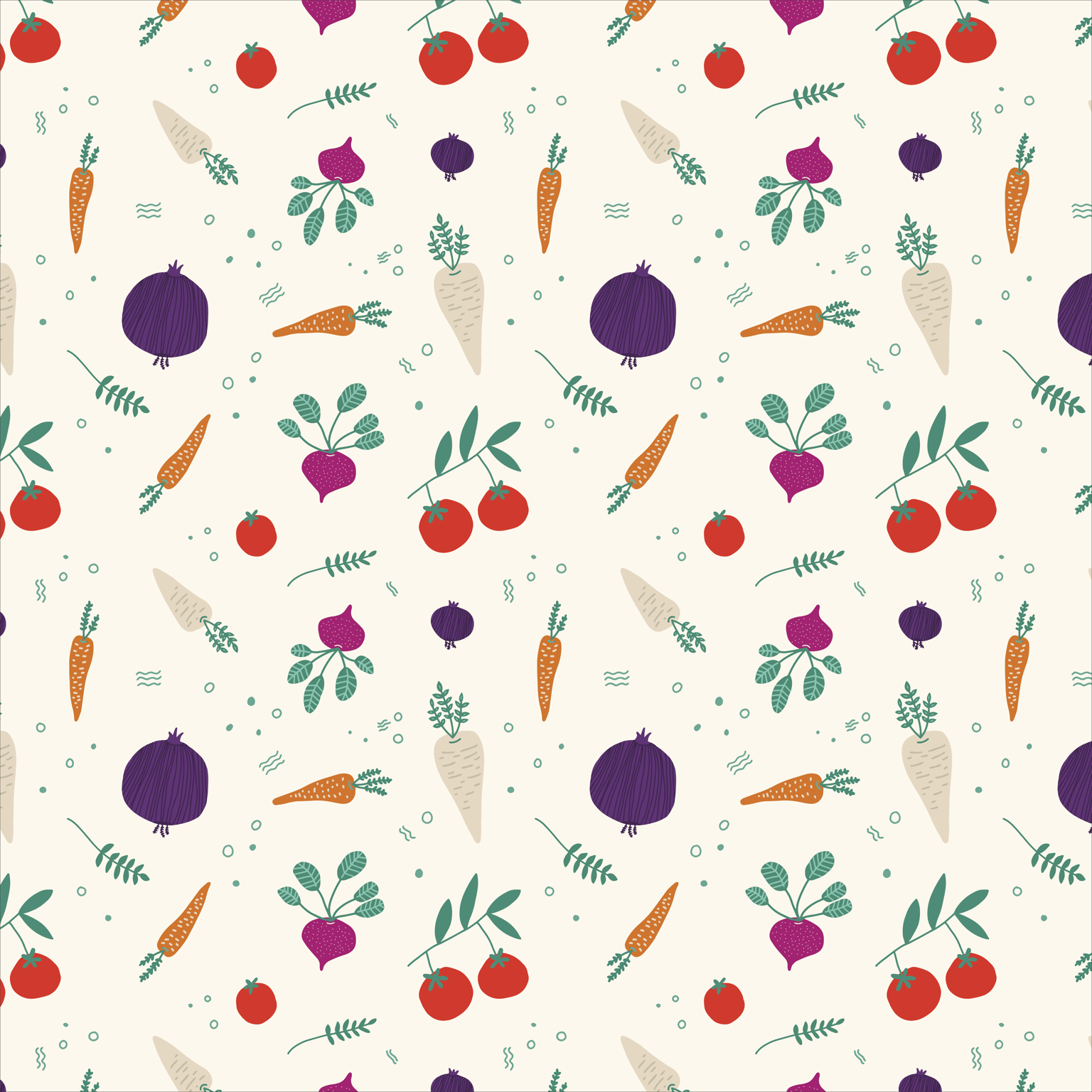 Digital Drawing to Vector: Garden Veggies - image 1 - student project