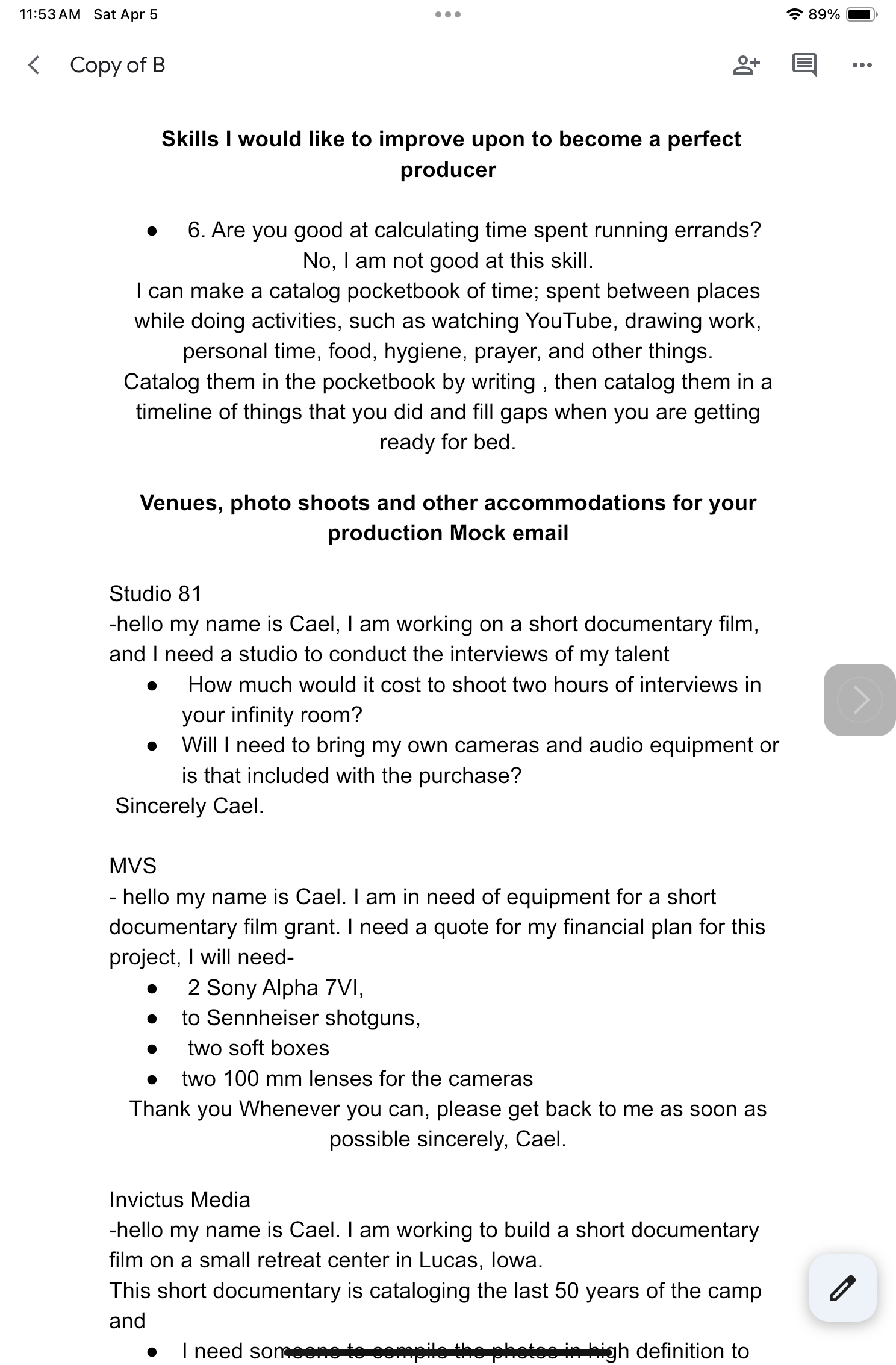 Perfect producer project. - image 1 - student project