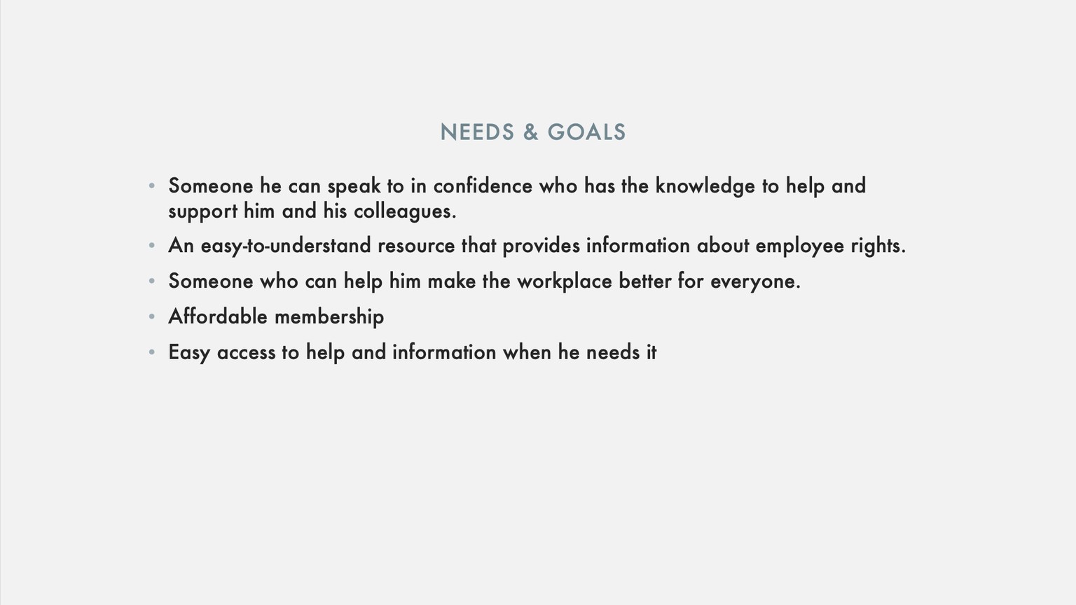 User Persona - Trade Union - image 6 - student project
