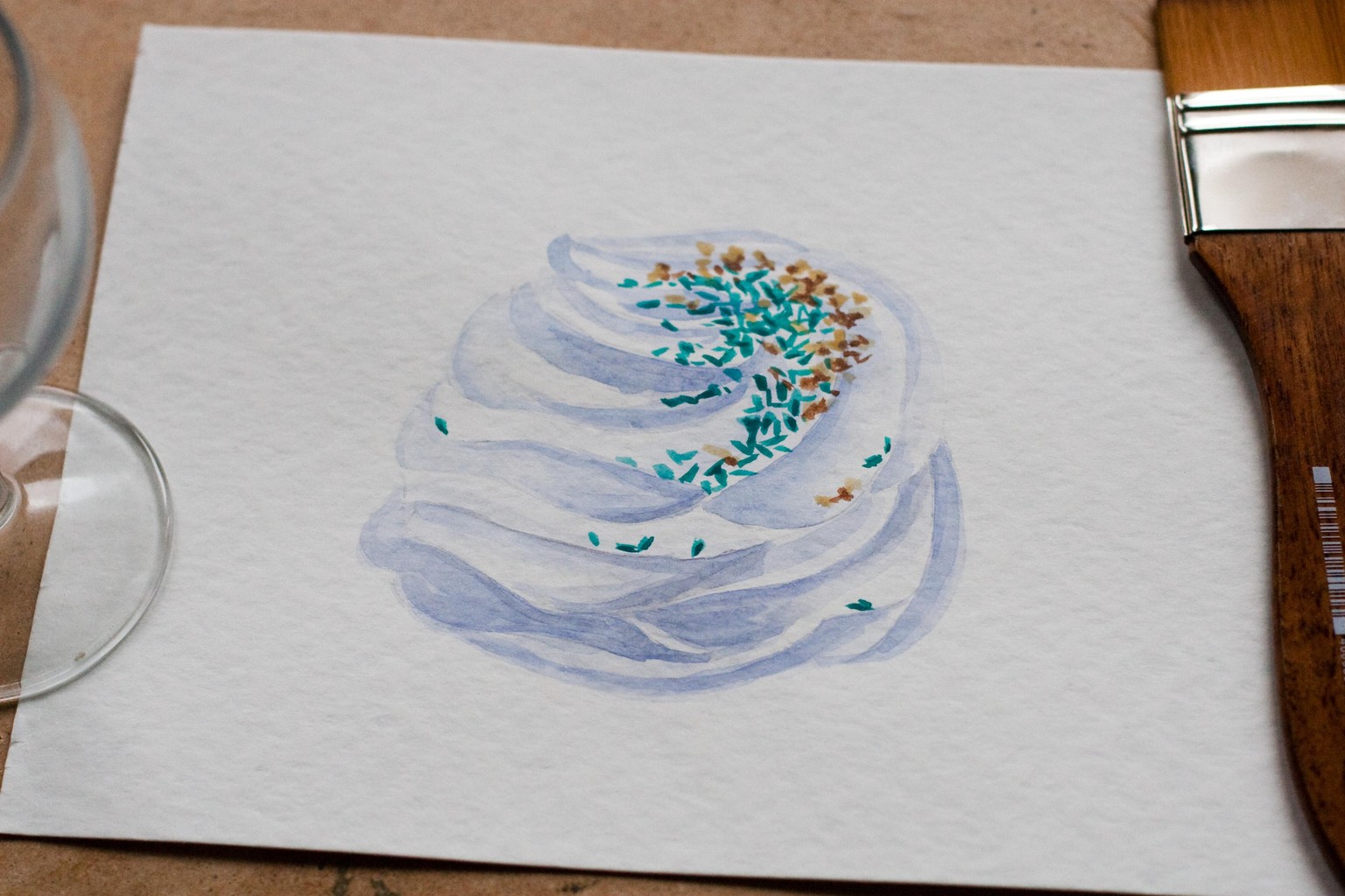 One Month with Watercolor & Desserts - image 17 - student project
