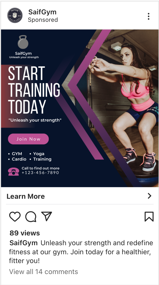 Instagram ads - image 1 - student project