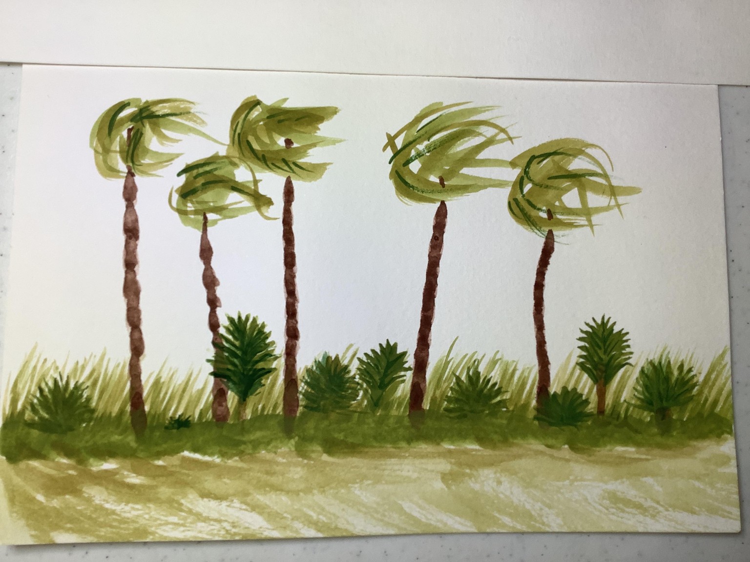 Negative space Birch Trees by Marla S - image 2 - student project