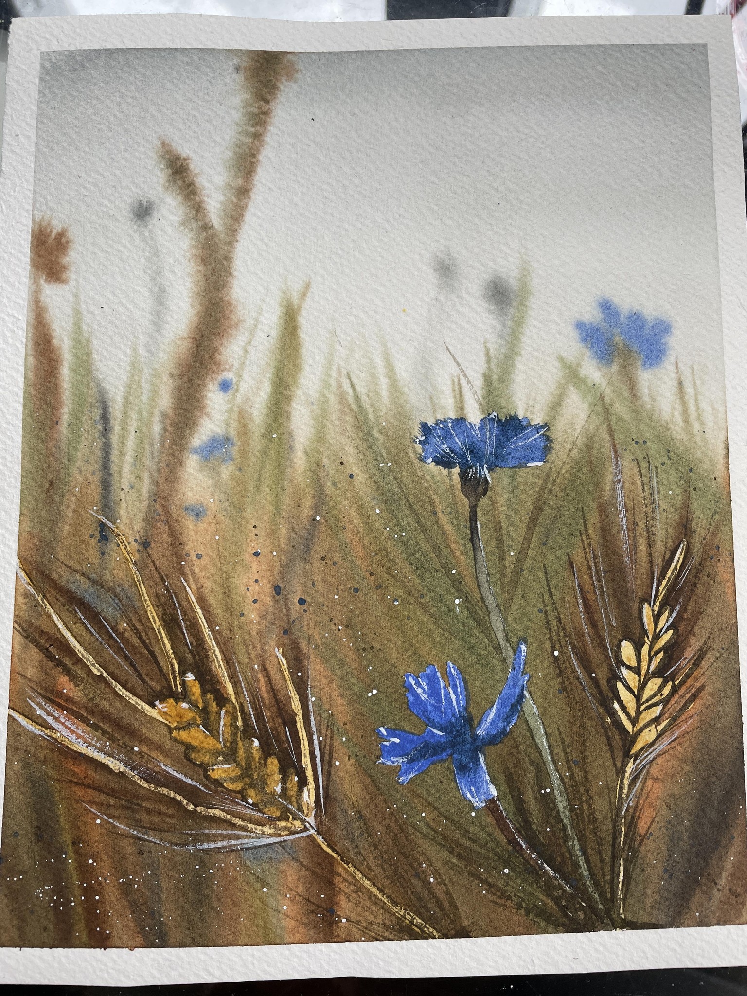 Blue flowers - image 1 - student project