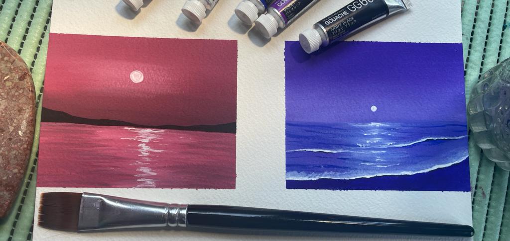 My first gouache paintings - image 1 - student project