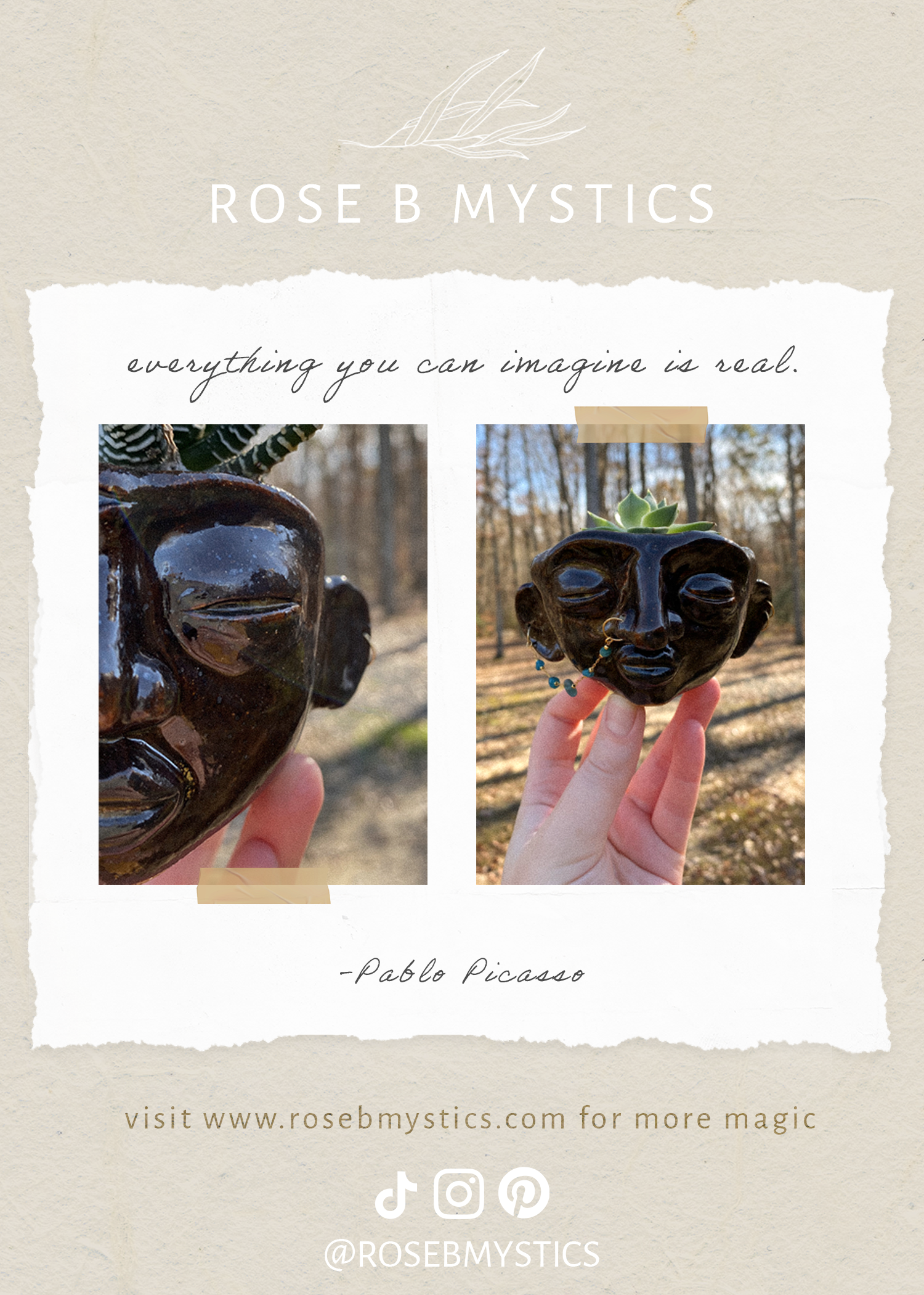 Rose B Mystics Postcard - image 2 - student project