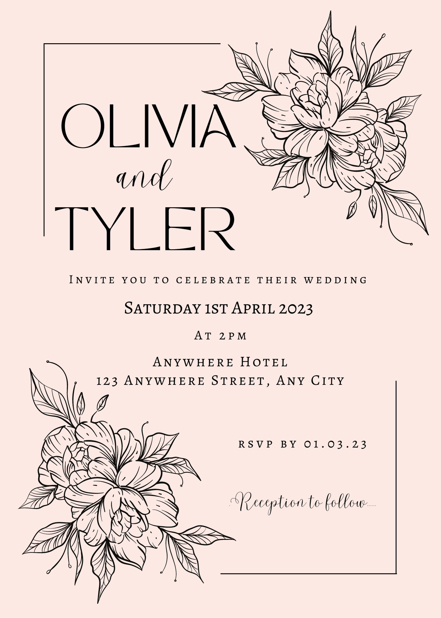 Simple Wedding Invitation - image 1 - student project