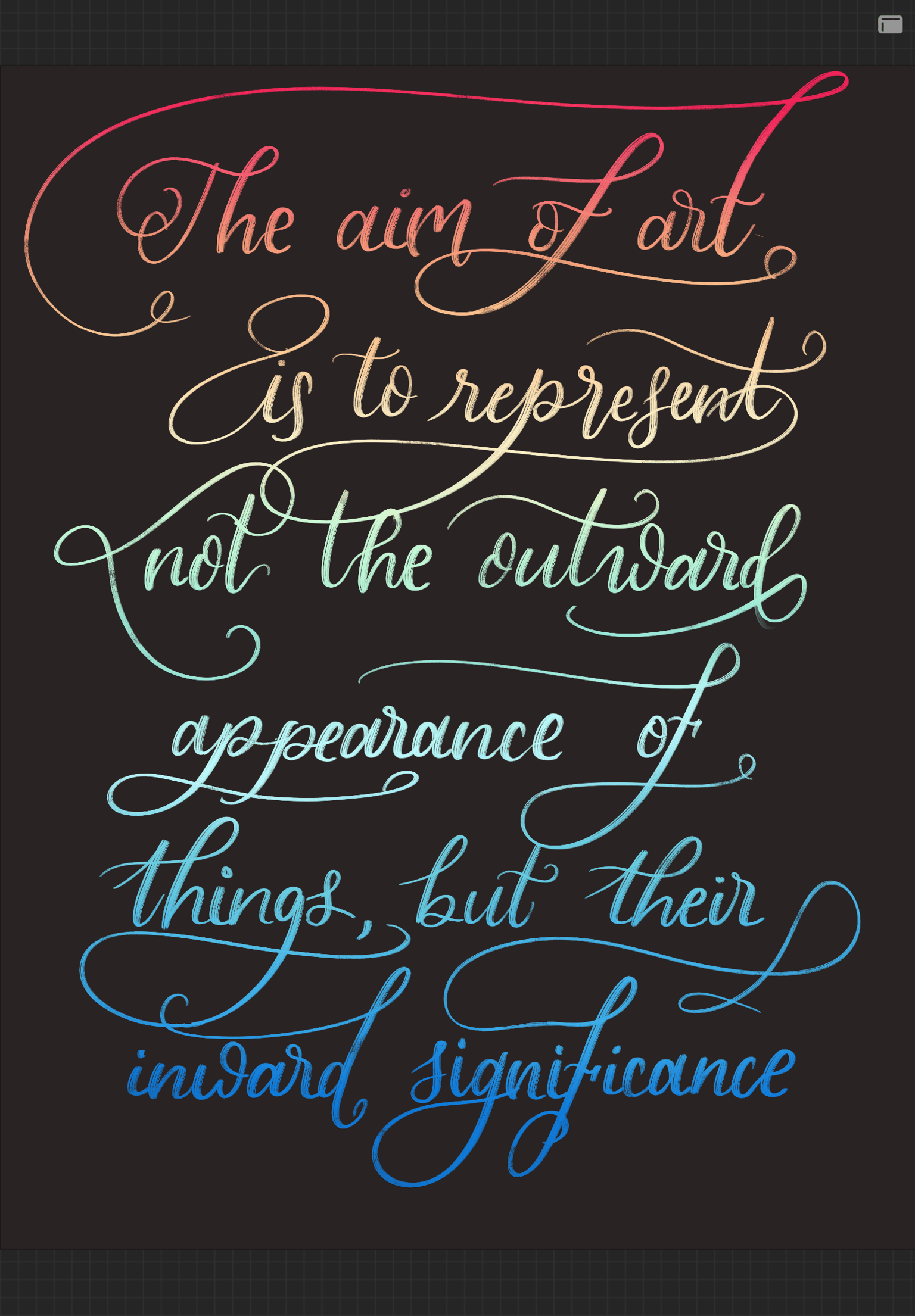 Script lettering - image 1 - student project