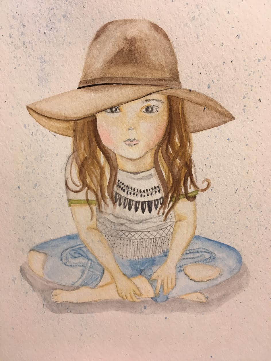 Girl with a hat - image 1 - student project