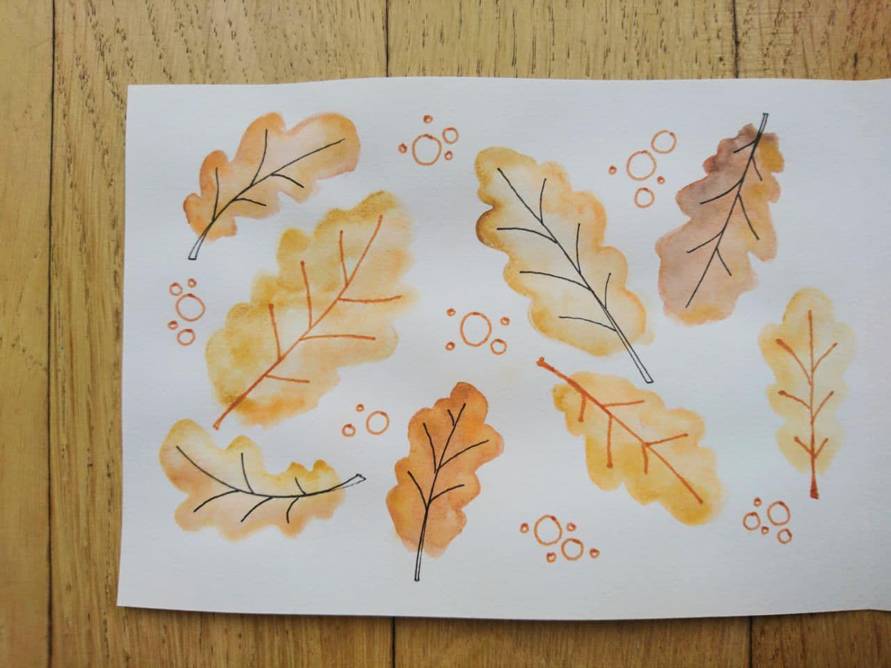 Autumn Leaves Pattern - image 1 - student project