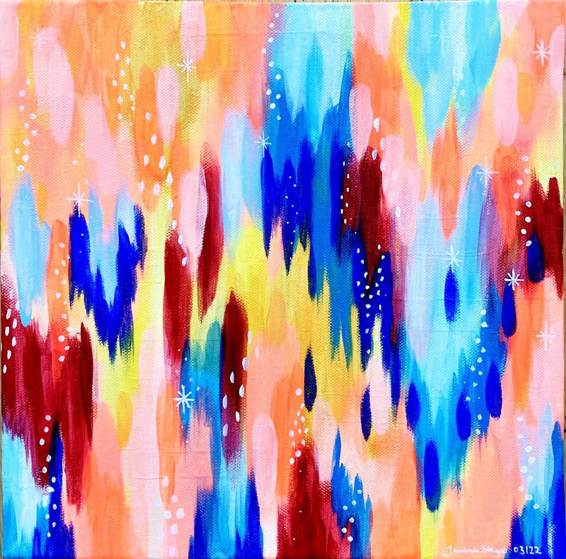 Abstract acrylic painting - image 1 - student project