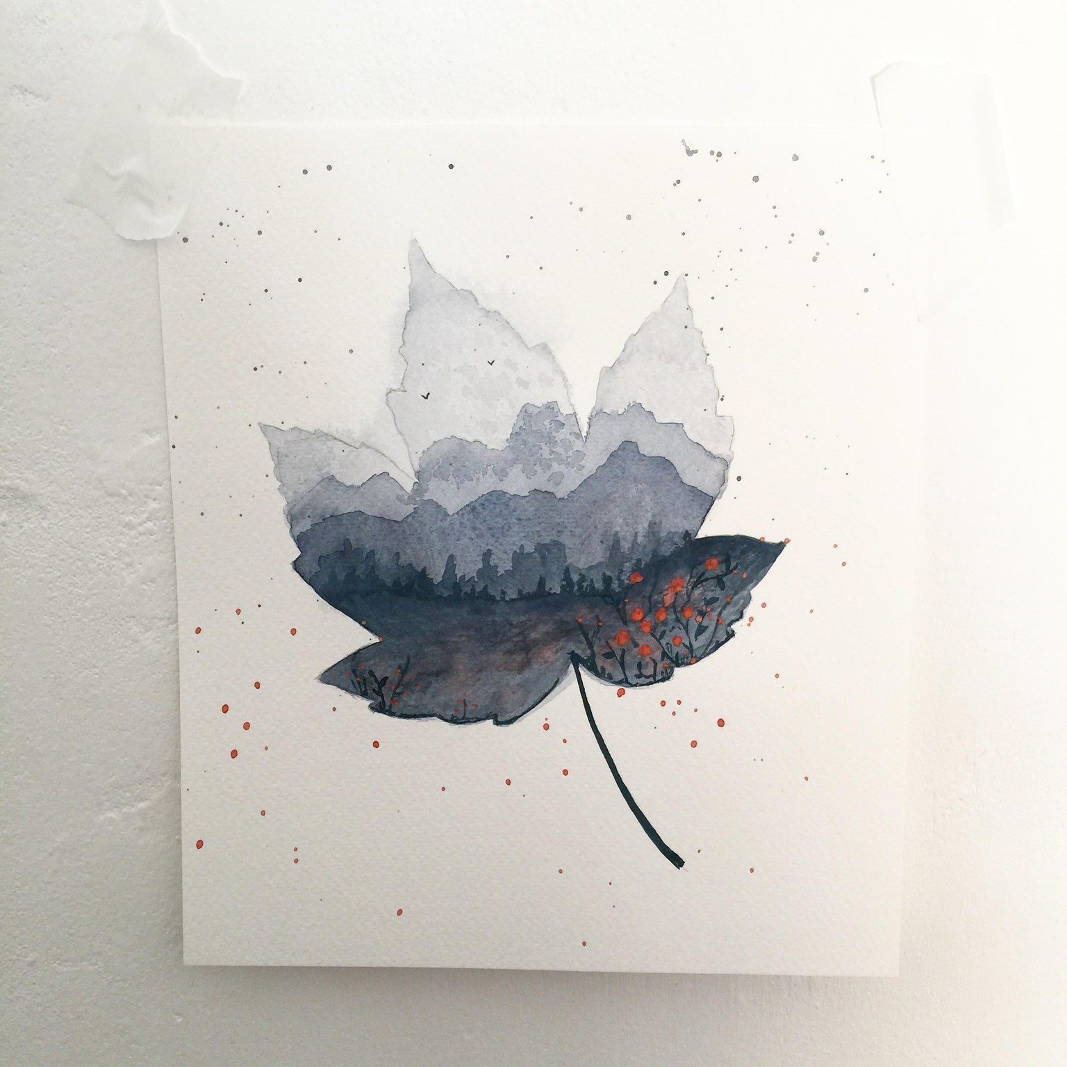 Leaf Painting - image 1 - student project