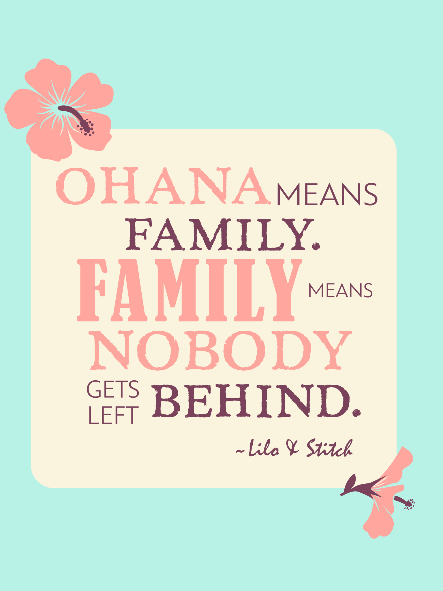 Ohana Quote - image 1 - student project