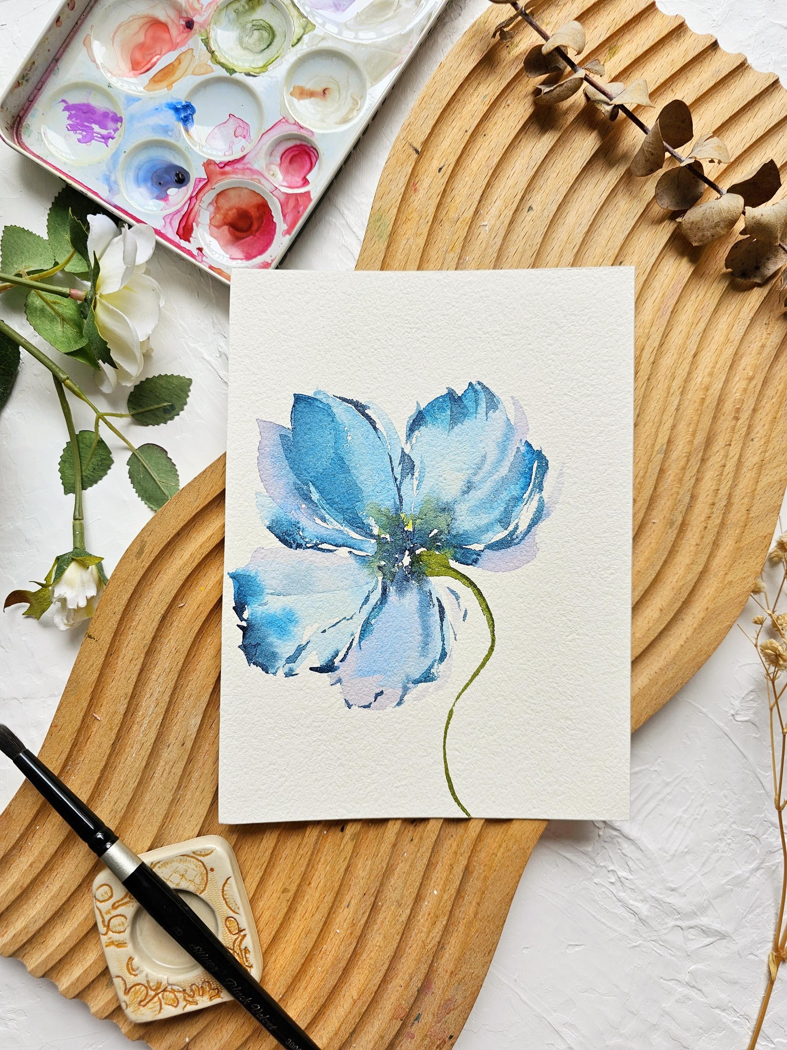 Soft Watercolor Florals - image 7 - student project