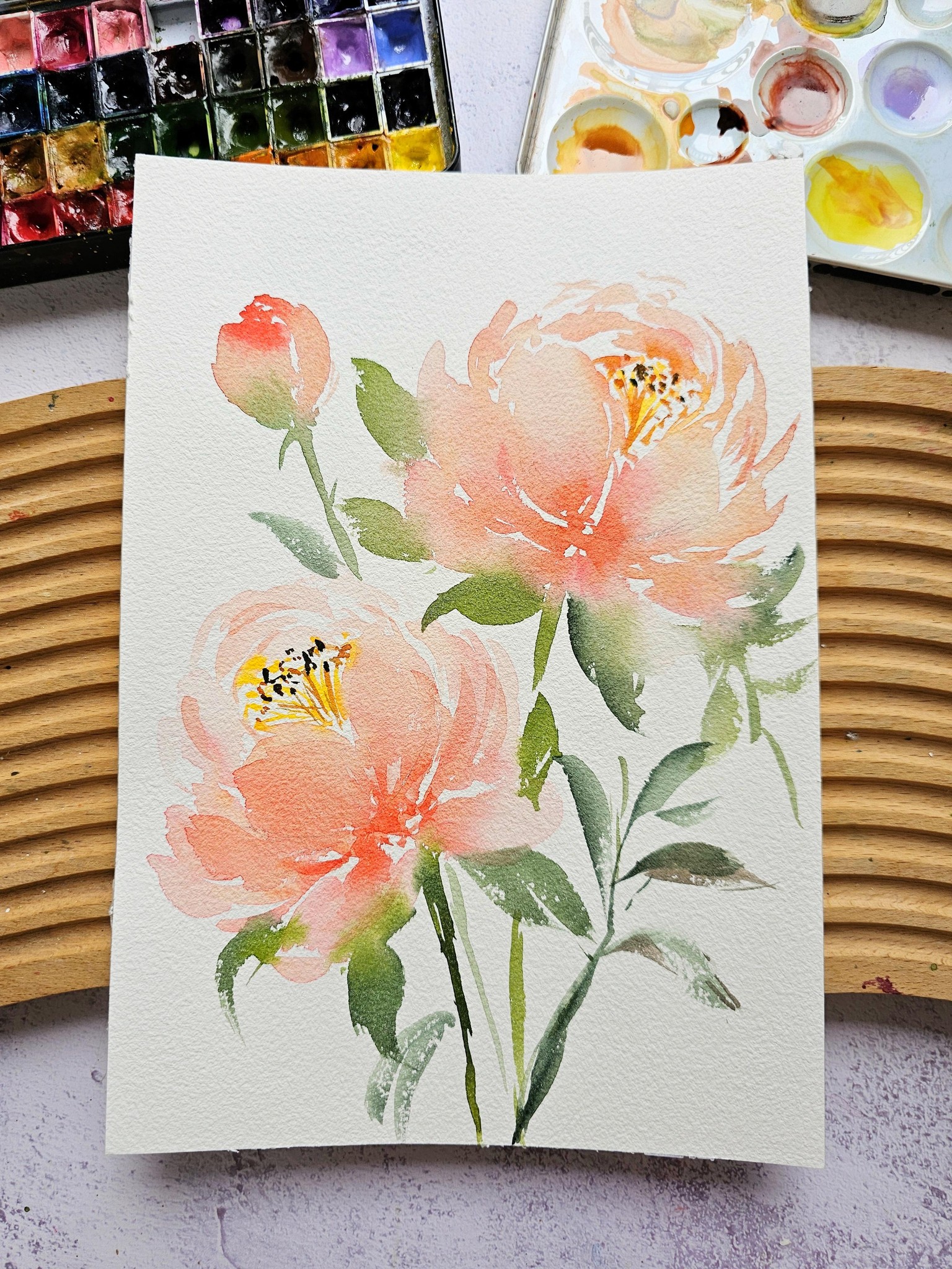 15-Day Watercolor Floral Challenge - image 10 - student project