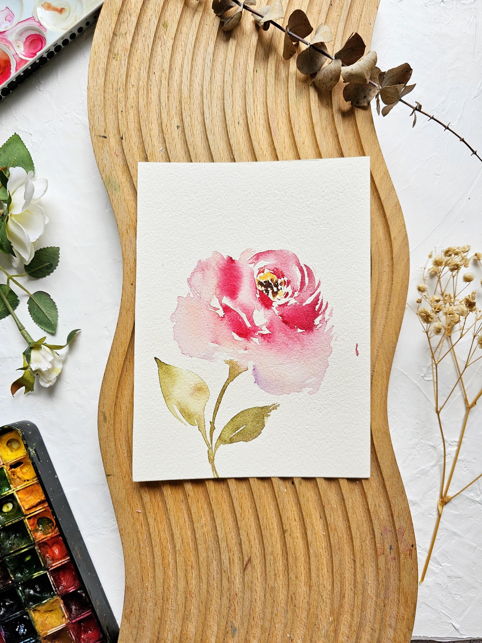 Soft Watercolor Florals - image 6 - student project