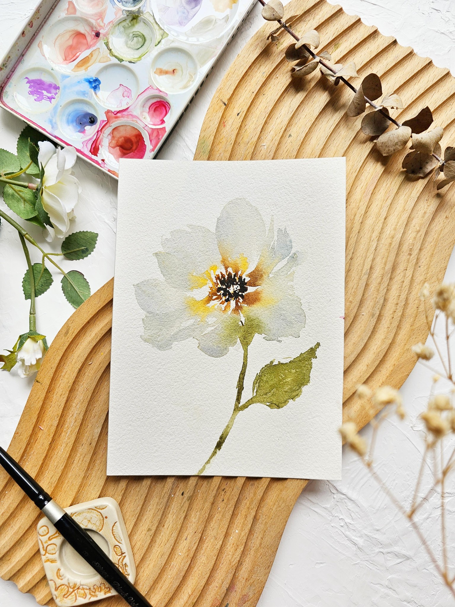 Soft Watercolor Florals - image 1 - student project