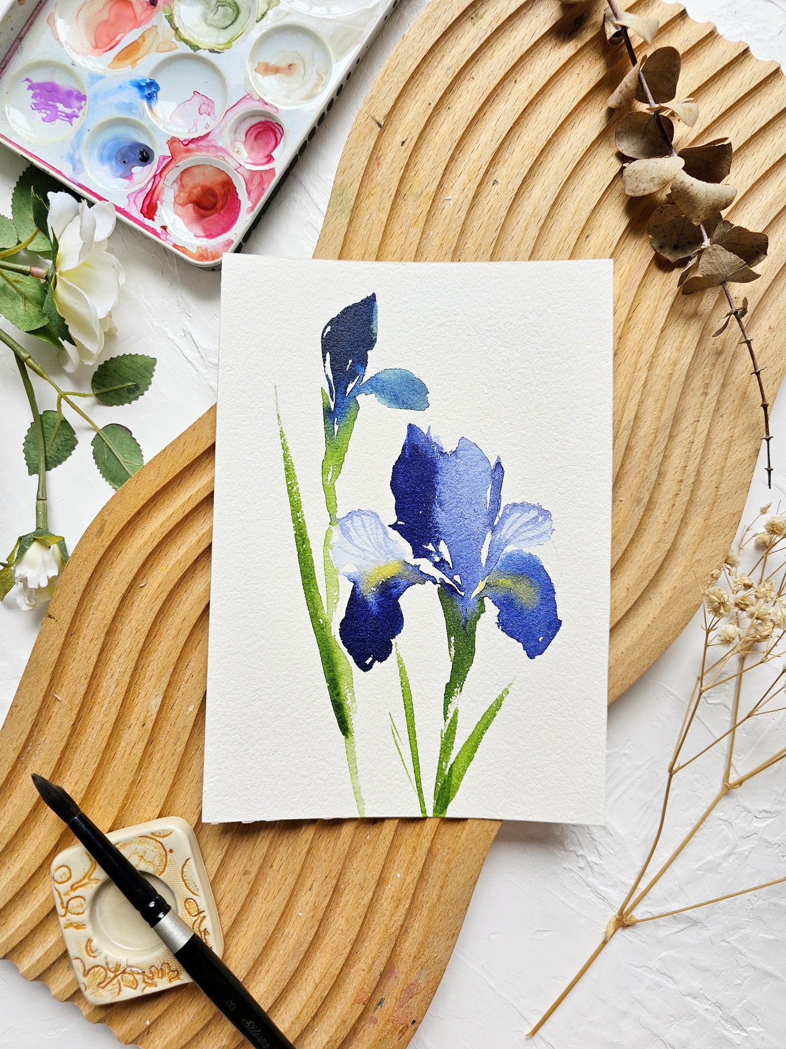 Soft Watercolor Florals - image 2 - student project