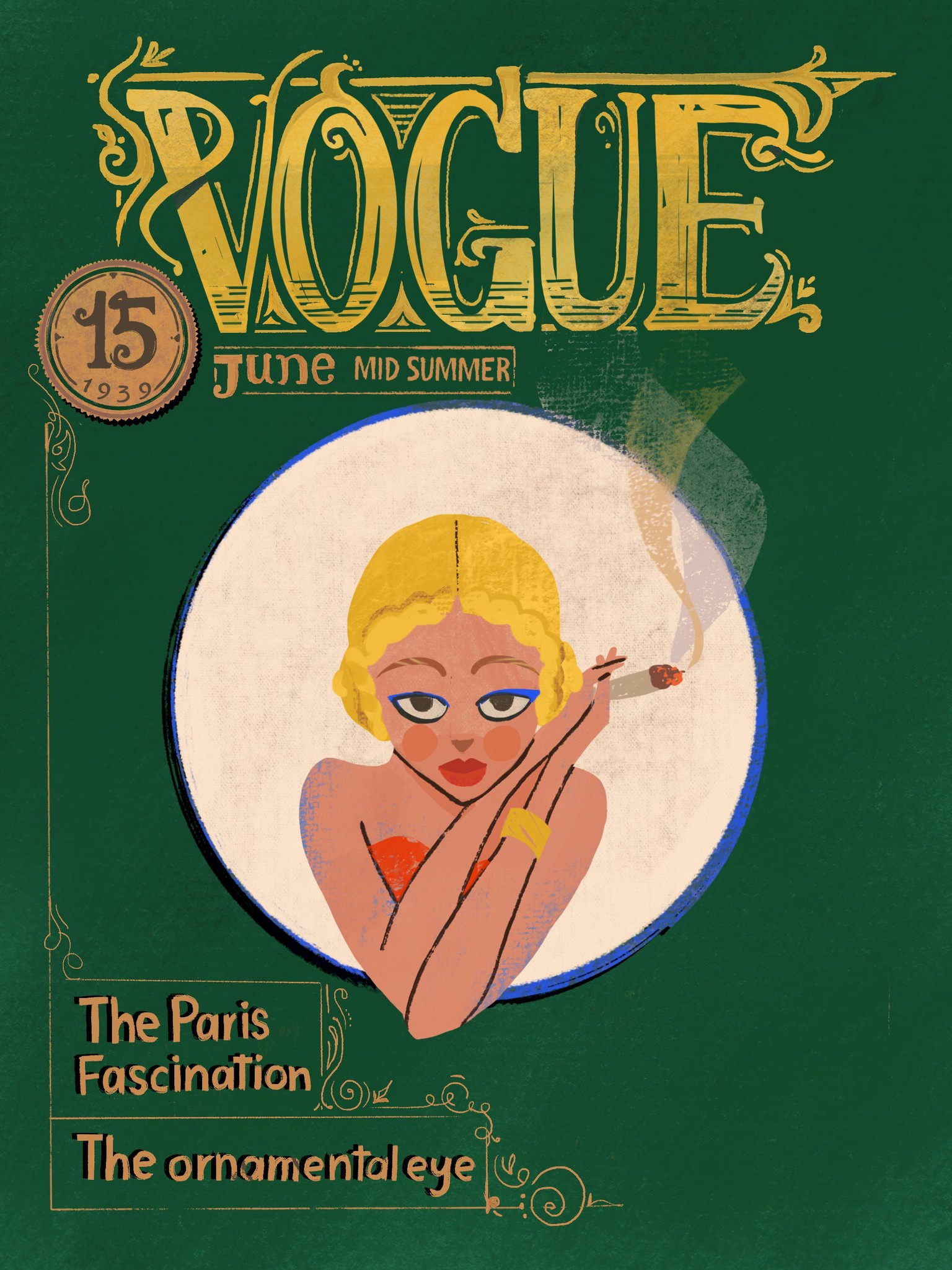 Vintage Vogue magazine - image 1 - student project