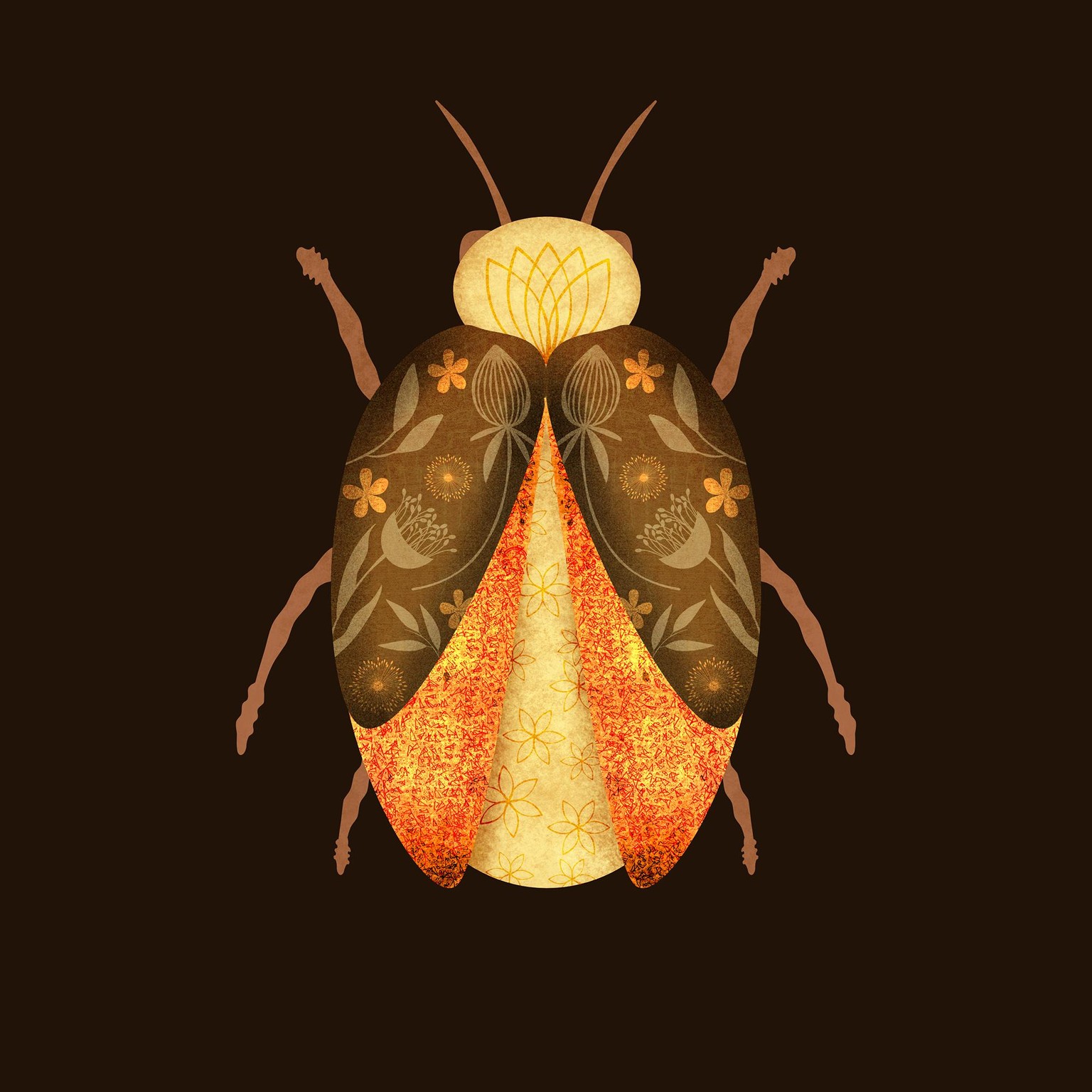 Gill's Folk Art Insects - image 2 - student project