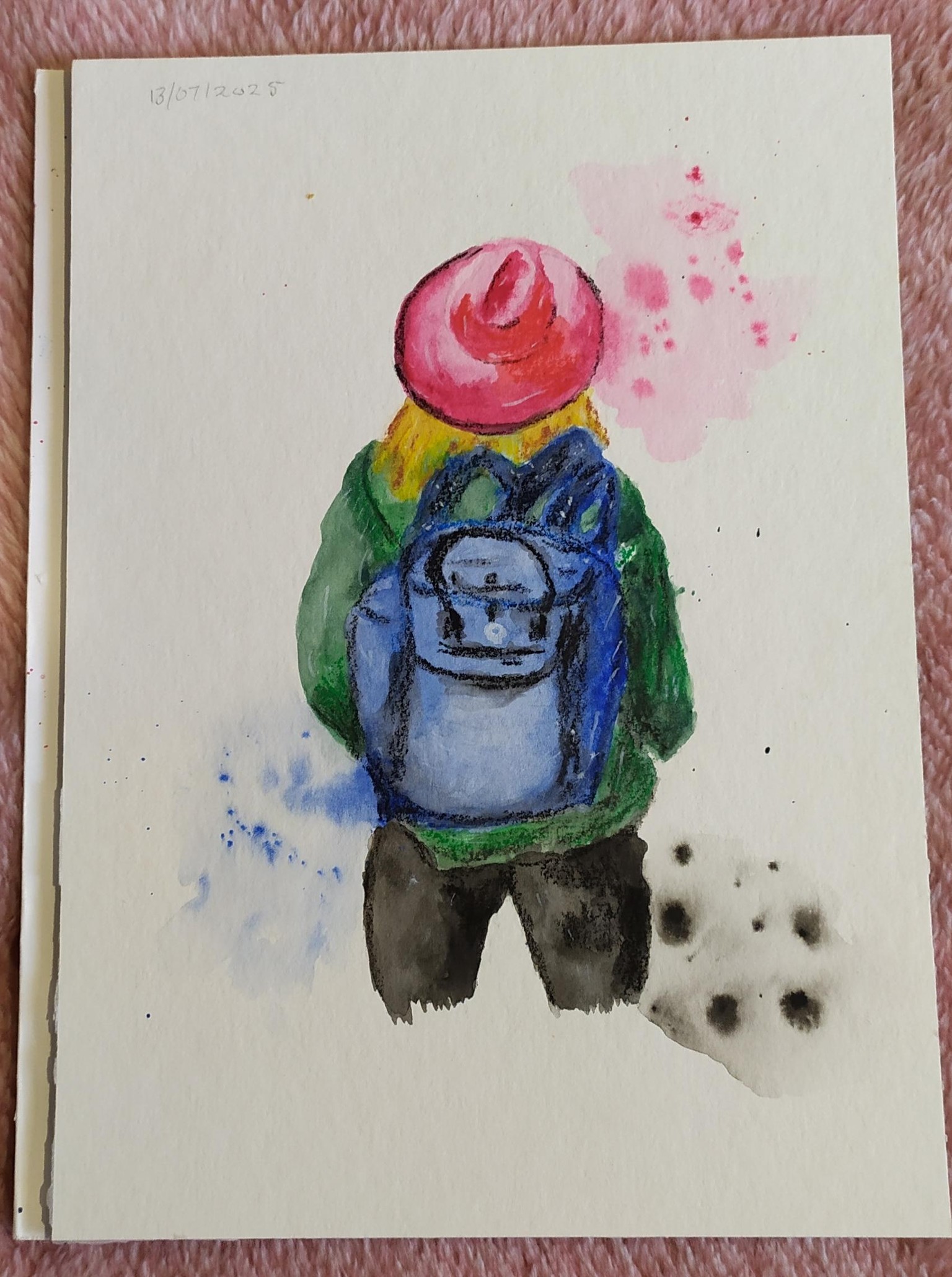 Paint splash and splatters: human figure. - image 1 - student project