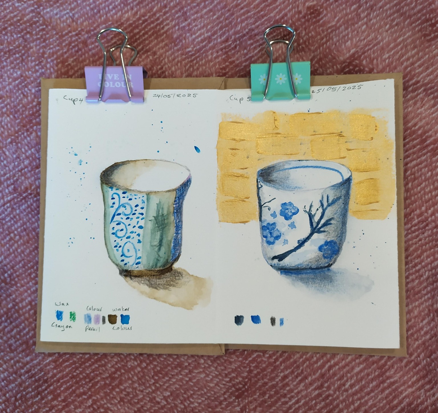Mixed media Teacups - image 1 - student project