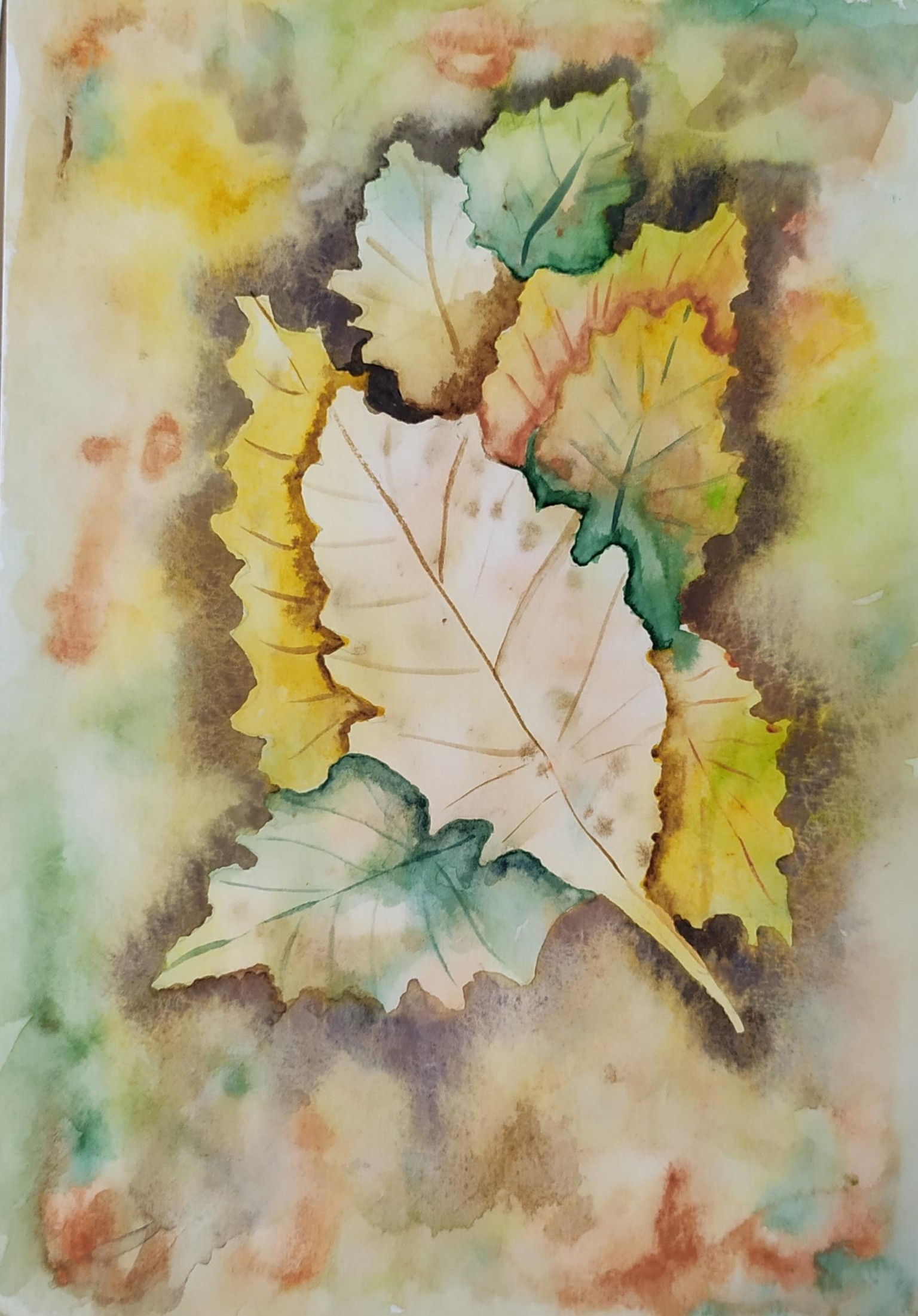 Negative space, autumn leaves - image 1 - student project
