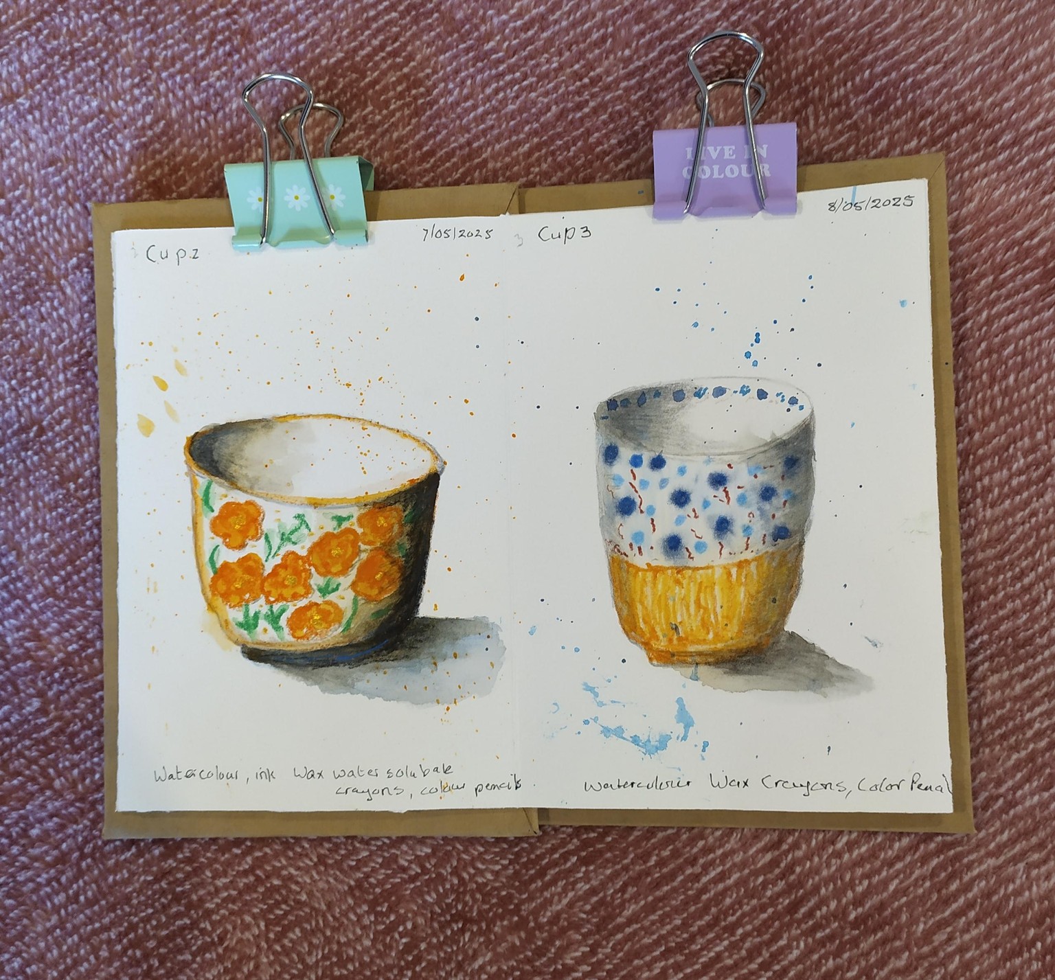 Mixed media Teacups - image 2 - student project