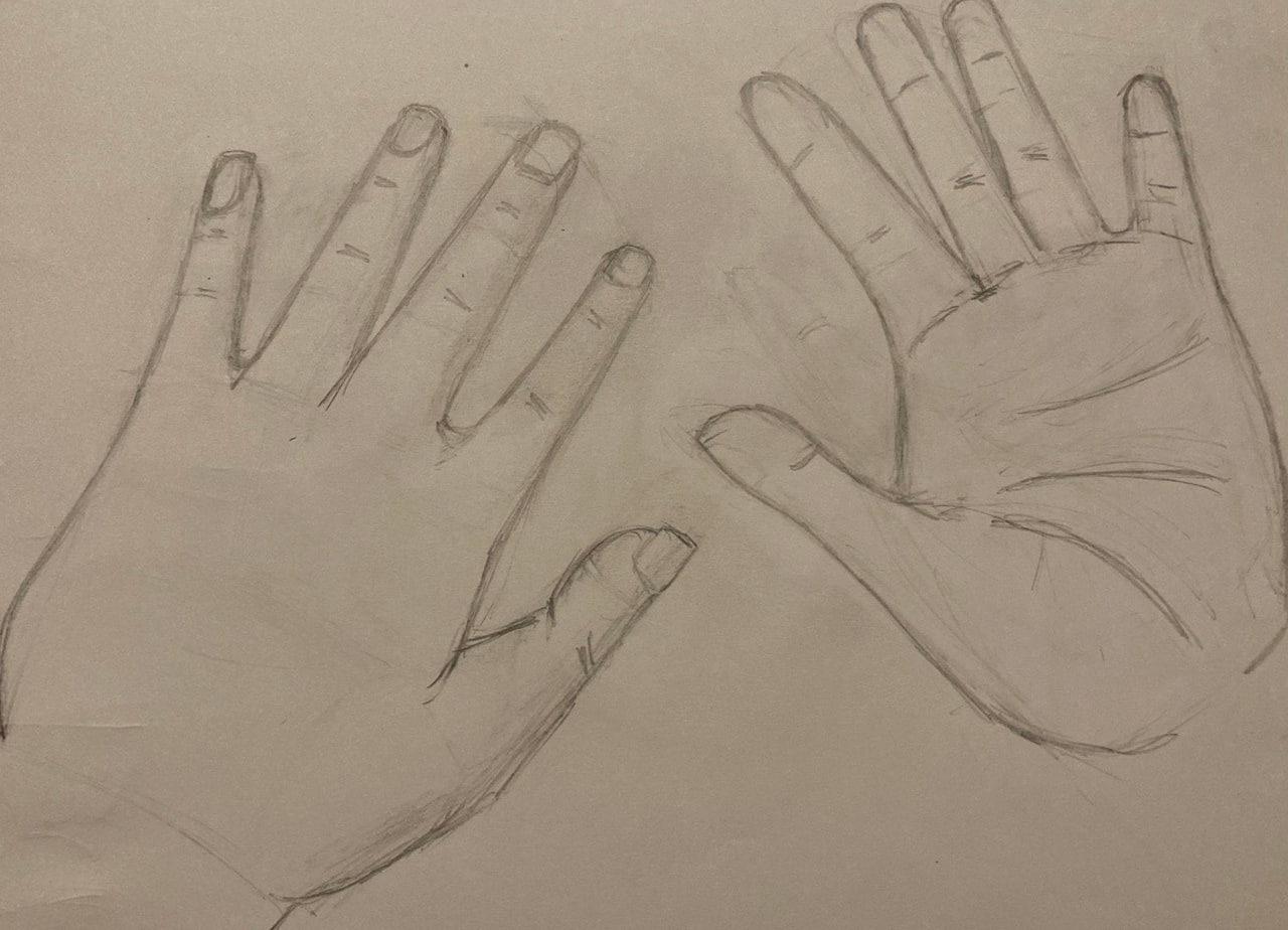Hands drawing - image 6 - student project