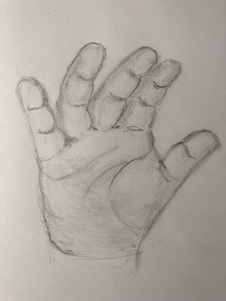 Hands drawing - image 2 - student project