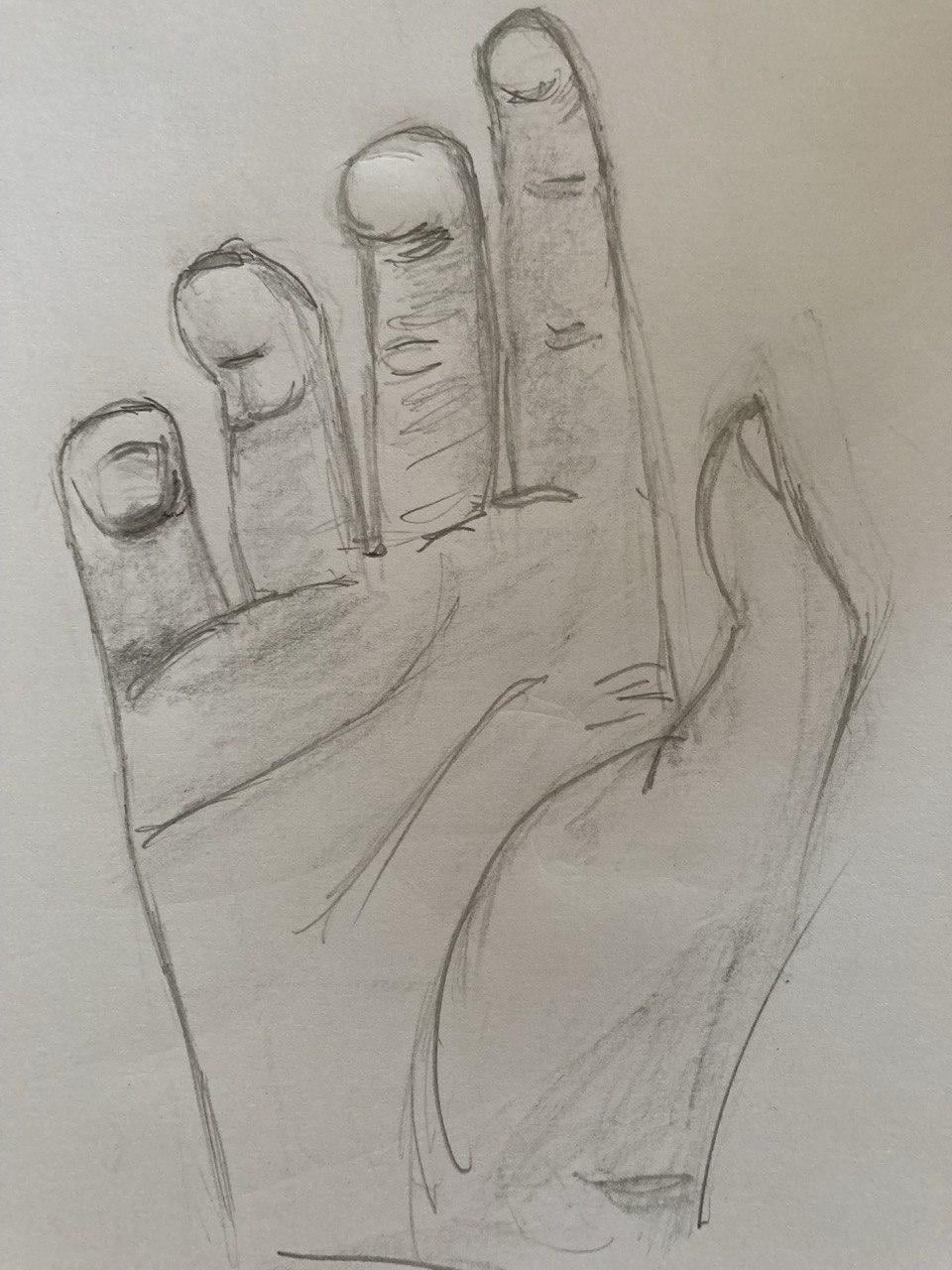 Hands drawing - image 1 - student project