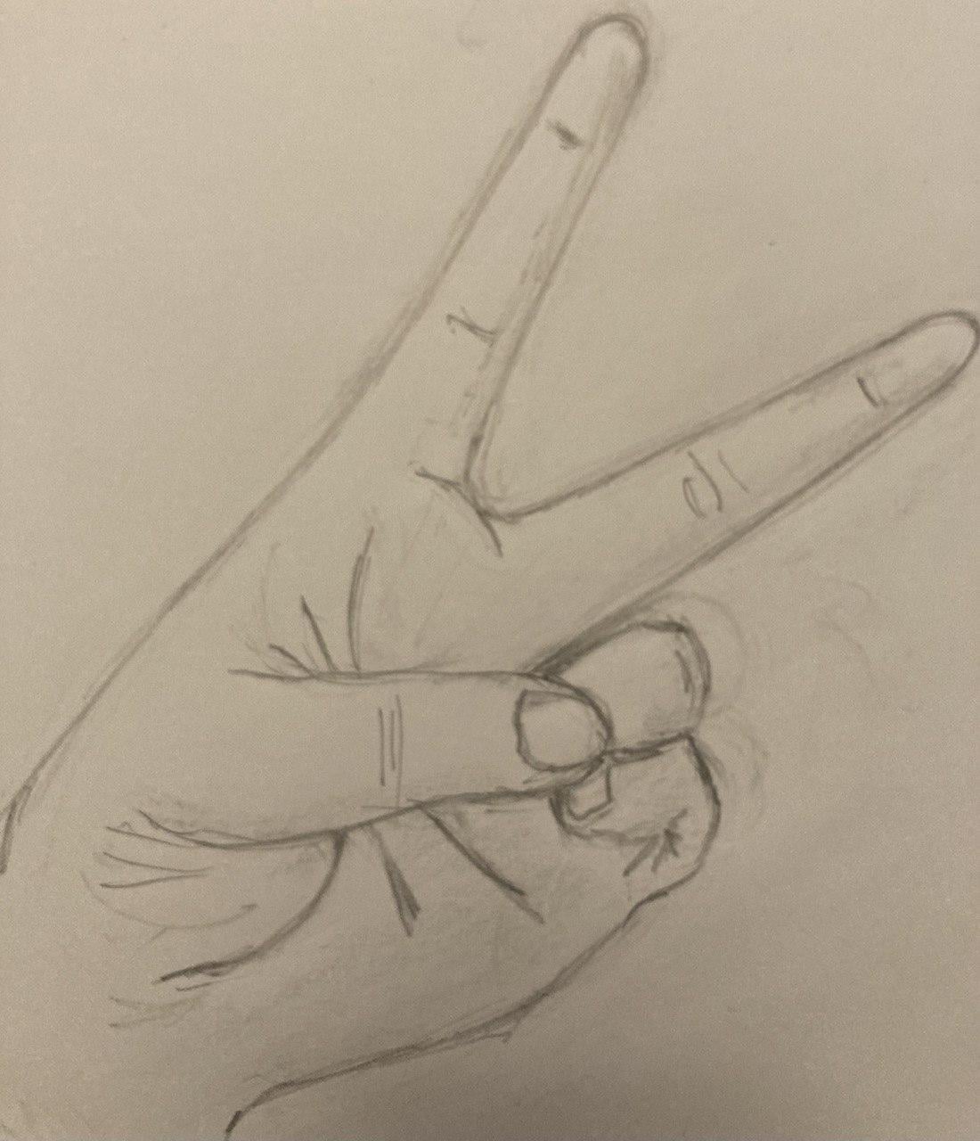 Hands drawing - image 3 - student project