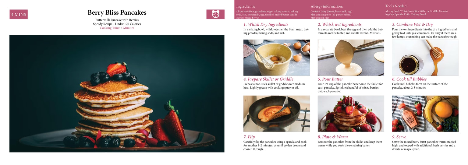 Berry Bliss Pancakes - image 2 - student project