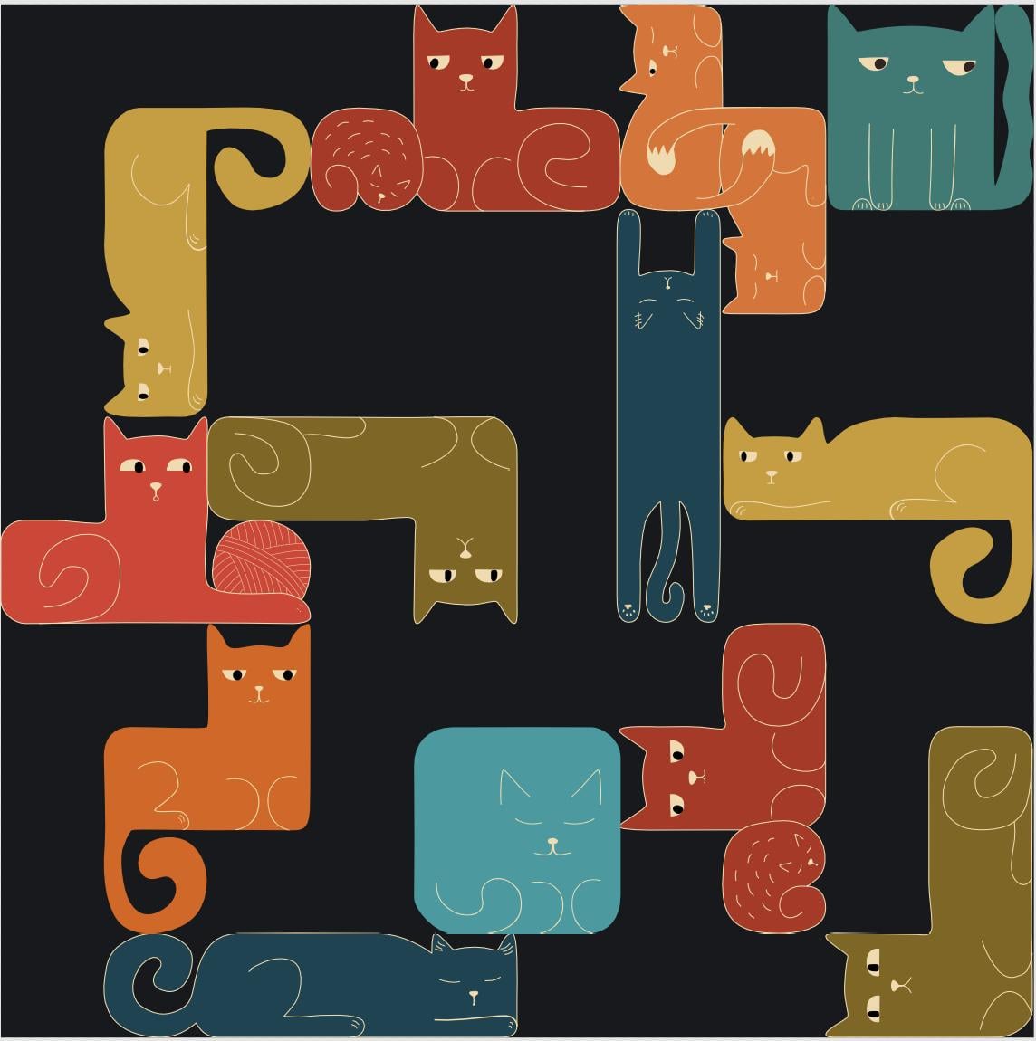 Seamless patterns - image 1 - student project